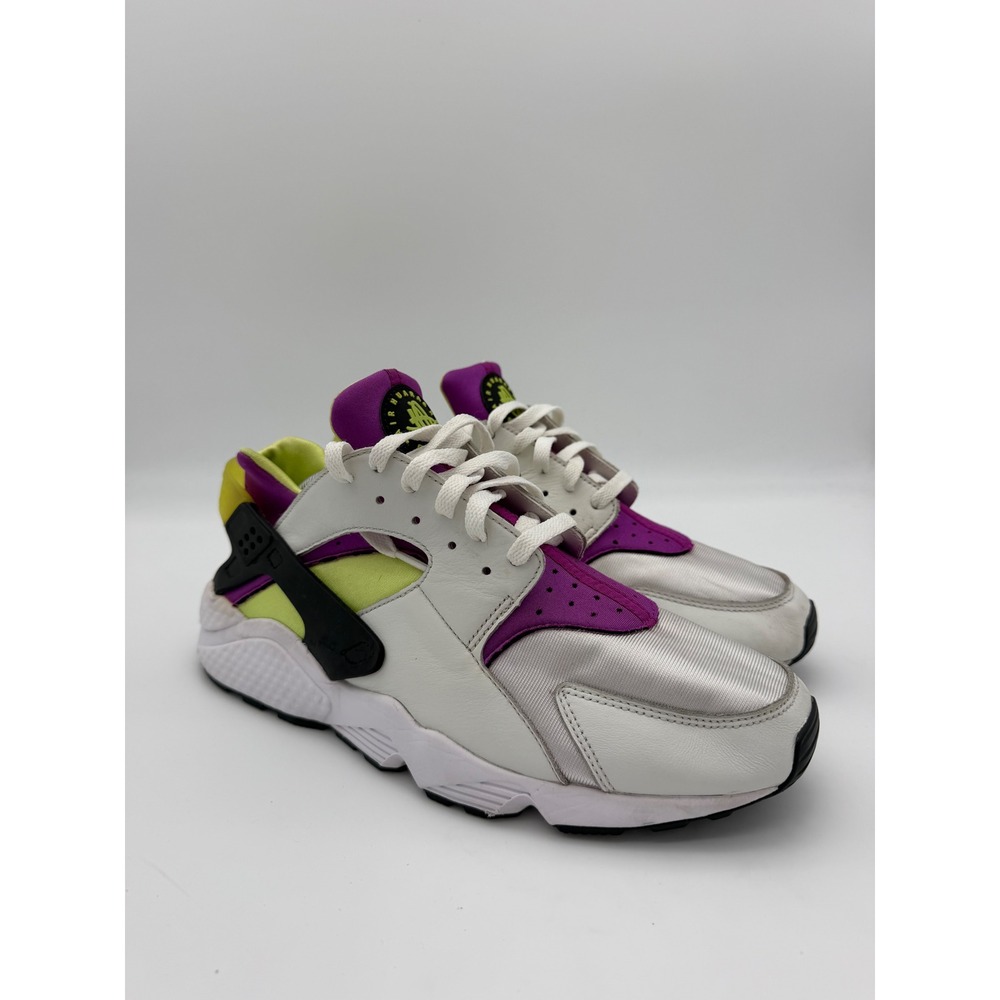 Nike Air Huarache Mens Magenta Neon Yellow White DD1068-104 Sneakers Size 12